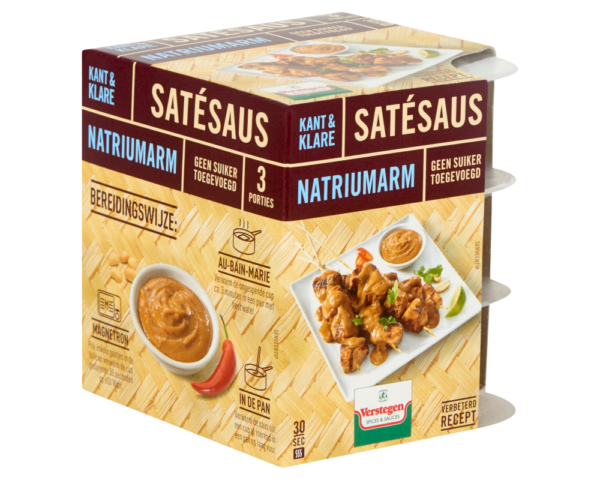 Satésaus - Natriumarm (kant-en-klaar 3*80 ml)