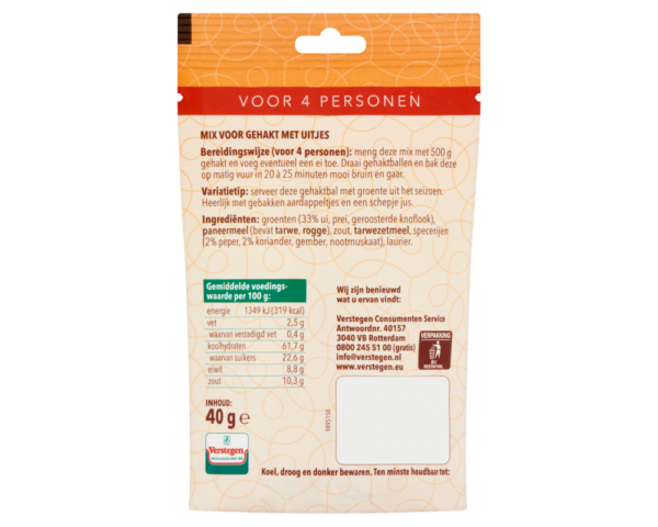 Mix voor Gehakt met Uitjes - Zakje
