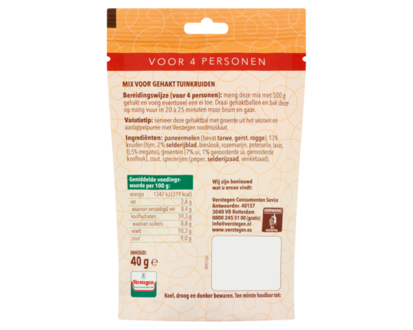 Mix voor Gehakt Tuinkruiden - Zakje
