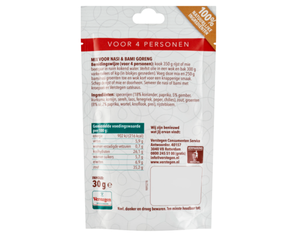 Mix voor Nasi & Bami Goreng (4 personen) - Zakje