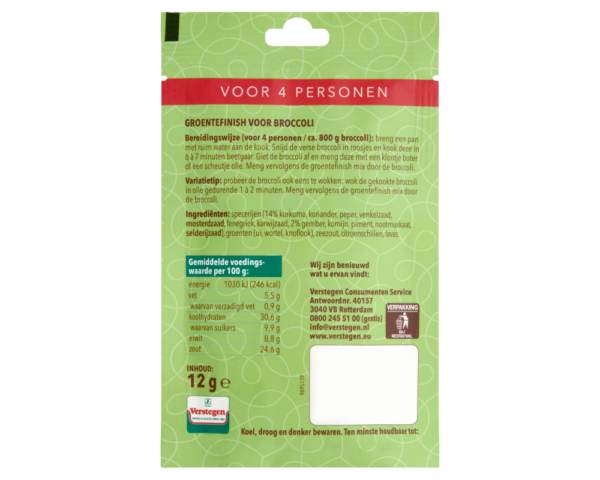 Groentefinish Mix voor Broccoli - Zakje