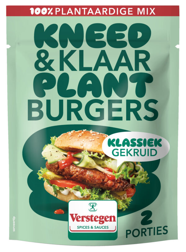 Kneed & Klaar Plant Burgers Klassiek Gekruid